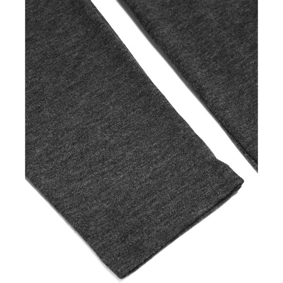 Women's Cardigan Ruffle Shawl Collar Open Front Cape Overcoat With Pockets Grey - Picture 4 of 5